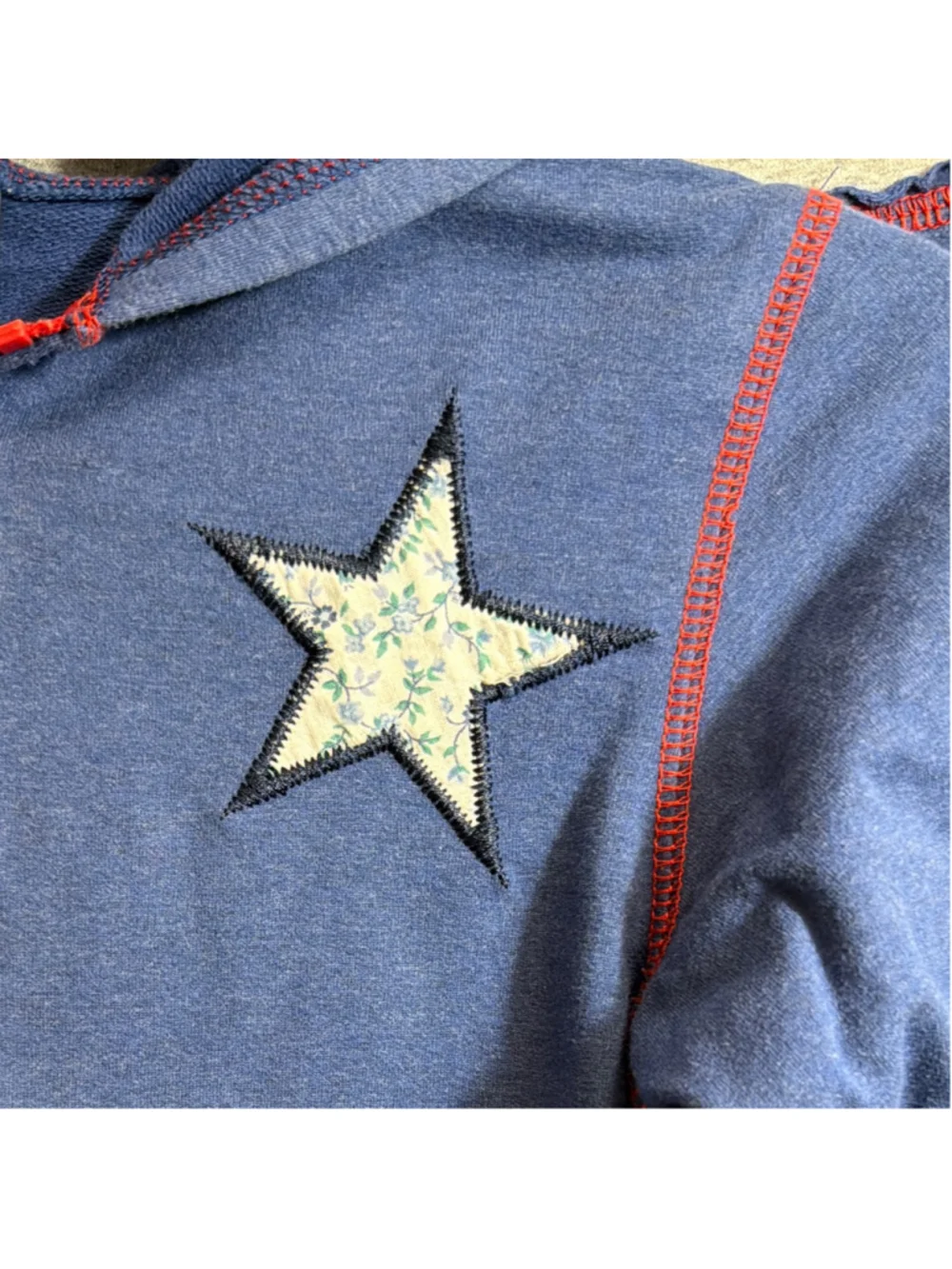 Girls Hoodie and Pants Matching Set Flare Leg French Terry Patchwork Star 6x